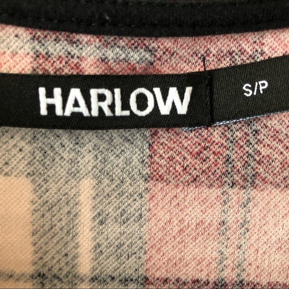 🎄 Harlow scalloped red plaid shirt women’s Sz  S - Picture 4 of 5